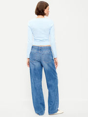 Low-Rise Loose Jeans