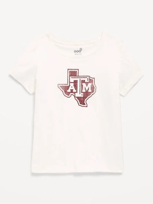 College Graphic T-Shirt for Girls