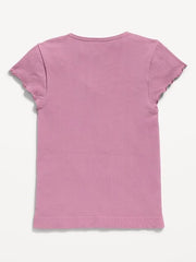 Fitted Seamless Ribbed  Performance Top for Girls