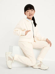 Slim High-Waisted Dynamic Fleece Joggers for Girls