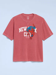 Old Navy x Marvel Spider-Man Boxy Heavyweight Graphic T-Shirt for Men