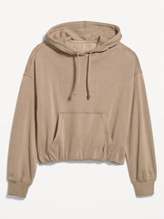 SoComfy Bubble-Hem Hoodie Sweatshirt