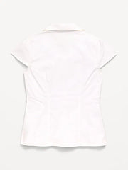 School Uniform Short-Sleeve Top for Girls