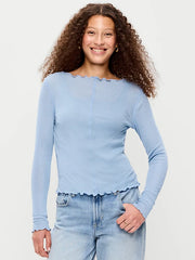 Lettuce-Edge Tissue T-Shirt