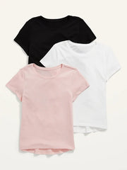 Softest Short-Sleeve T-Shirt Variety 3-Pack for Girls