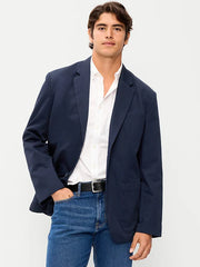 Oversized Twill Blazer