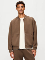 Bounce Fleece Oversized Bomber Jacket