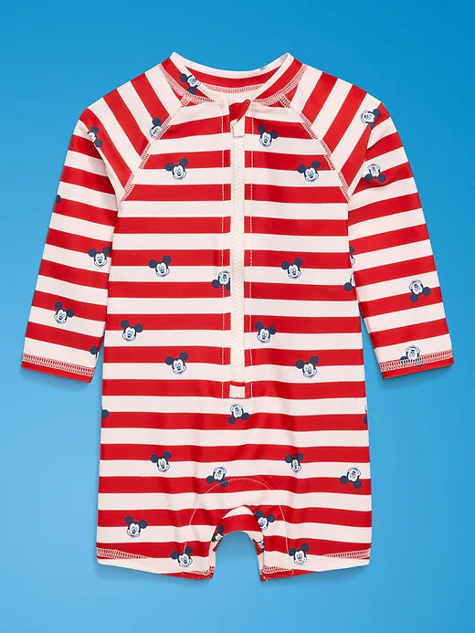 Old Navy x Disney Mickey Mouse Swim Rashguard Bodysuit for Baby