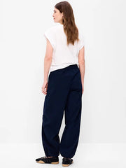 Lightweight Pull-On Poplin Balloon Pants