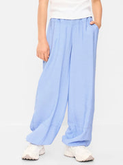 High-Waisted Crinkled Harem Pants for Girls