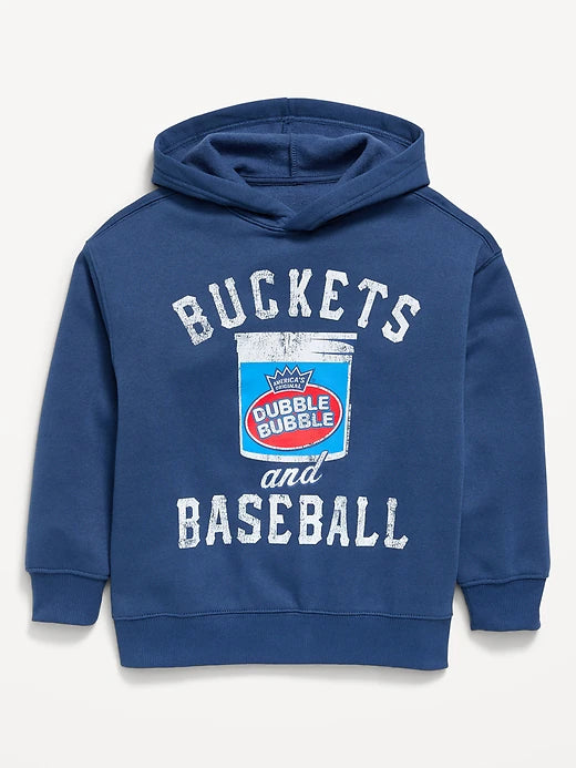 Dubble Bubble® Gender-Neutral Oversized Graphic Pullover Hoodie for Kids