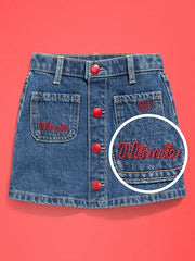 Old Navy x Disney Minnie Mouse Jean Skirt for Toddler Girls