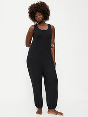 Harem-Leg Pajama Jumpsuit