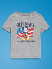 Old Navy x Disney Mickey Mouse Unisex Logo-Graphic T-Shirt for Toddler