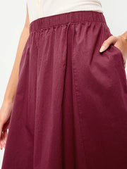 Poplin Midi Skirt