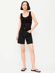 High-Waisted Wow Jean Shorts -- 7-inch inseam