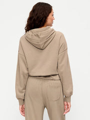 SoComfy Bubble-Hem Hoodie Sweatshirt