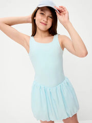PowerSoft Sleeveless Bubble Athletic Dress for Girls