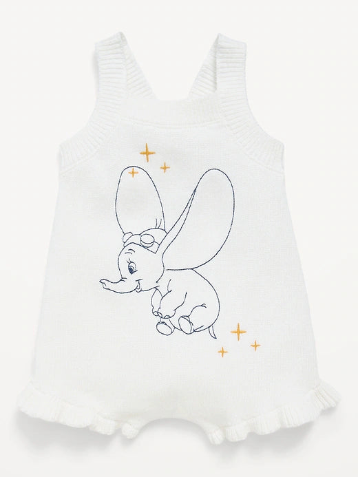 Disney© Dumbo Sweater-Knit Romper for Baby