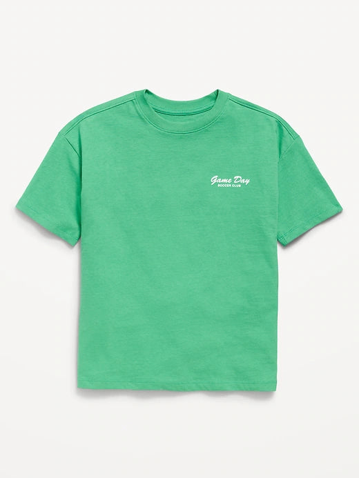 Oversized Short-Sleeve Graphic T-Shirt for Boys