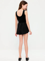 PowerChill Sleeveless Ruffle-Trim Romper for Girls