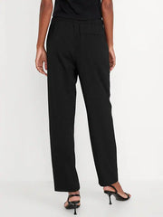 High-Waisted Billie Straight Ankle Trouser