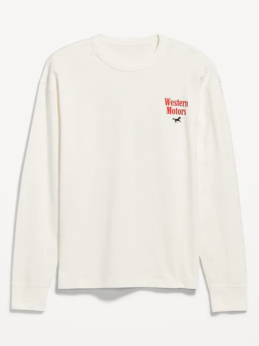 Heavyweight Crew-Neck Graphic Cropped T-Shirt