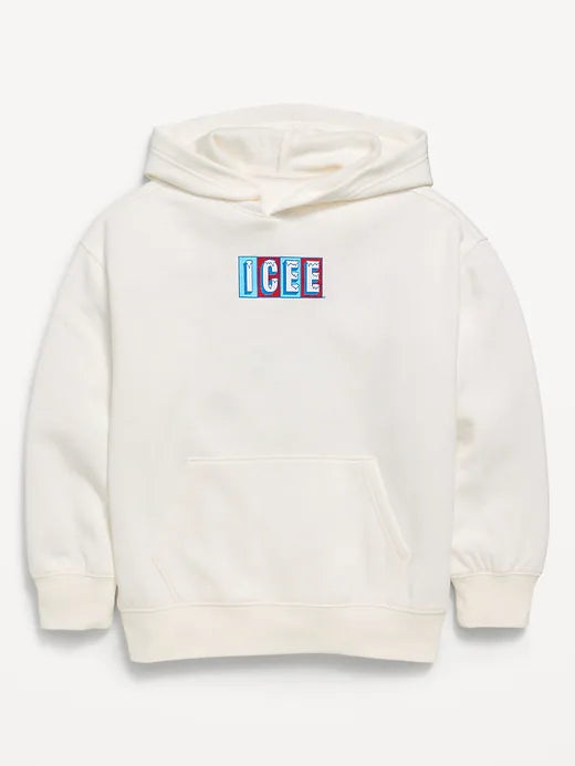 ICEE® Oversized Gender-Neutral Graphic Pullover Hoodie for Kids