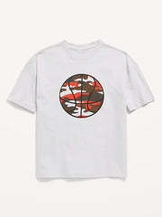 Oversized Short-Sleeve Graphic T-Shirt for Boys