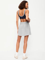 SoSoft Terry Smocked-Waist Mini Skirt