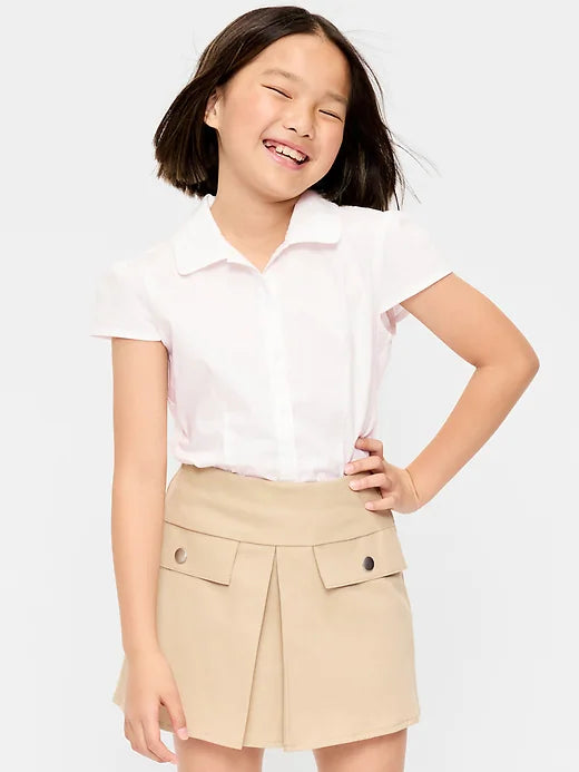 School Uniform Short-Sleeve Top for Girls