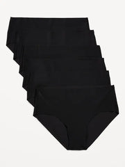 Low-Rise No-Show Hipster Underwear 6-Pack