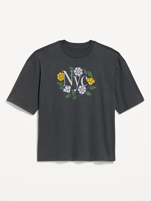 Heavyweight Graphic Cropped T-Shirt