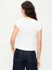 Snug High V-Neck T-Shirt