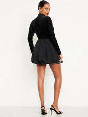 Taffeta Bubble Mini Skirt