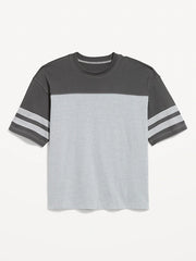 Heavyweight Short-Sleeve Football-Style T-Shirt