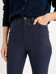 High-Waisted Uniform Boot-Cut Pants