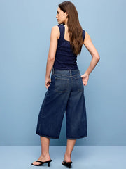 Mid-Rise Baggy Culottes