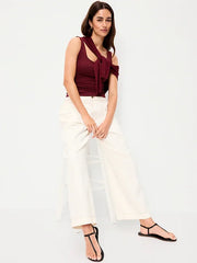 Hug Double-Layer Scoop-Neck Tank Top