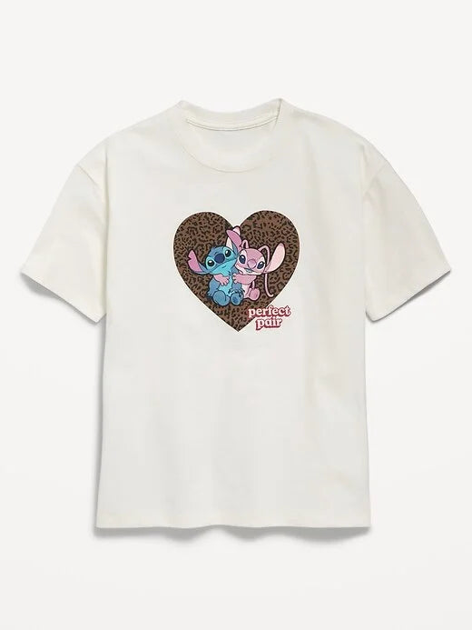 Disney© Stitch & Angel Graphic Tunic T-Shirt for Girls