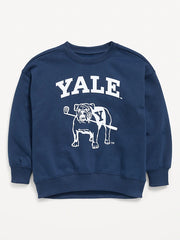 College Oversized Graphic Tunic Sweatshirt for Girls