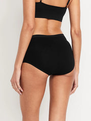High-Waisted Everyday Brief Cotton Underwear 6-Pack