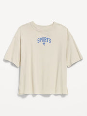 Short-Sleeve Loose Crew-Neck T-Shirt