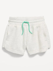 High-Waisted Bounce Fleece Shorts for Girls