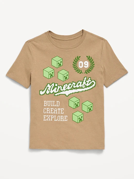 Minecraft™ Gender-Neutral Graphic T-Shirt for Kids