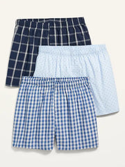 3-Pack Poplin Boxer Shorts