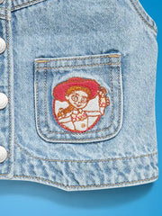 Old Navy x Pixar Toy Story Western Denim Vest for Toddler Girls