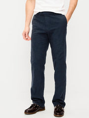 90's Straight-Fit Linen-Blend Dress Pants