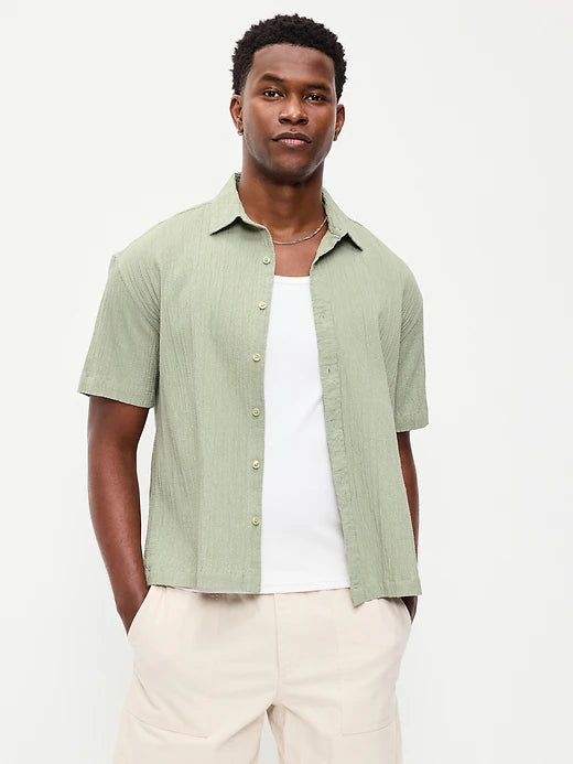 Loose Fit Textured Shirt