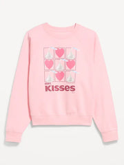 Oversized Raglan Graphic Sweatshirt
